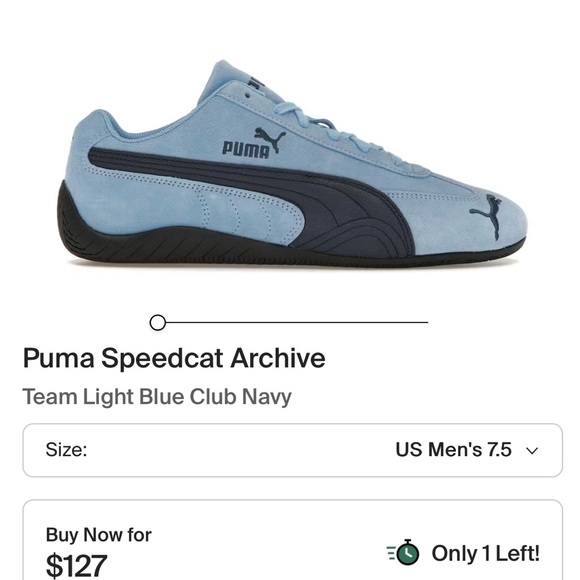 Puma Speedcat Archive Team Light Blue Club Navy sneakers - Picture 10 of 15